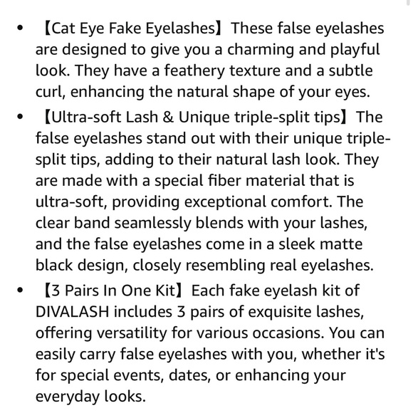 🌟3/$12 NWT 3 Pair False Eyelashes - Picture 9 of 12